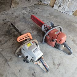 2 Chainsaws 