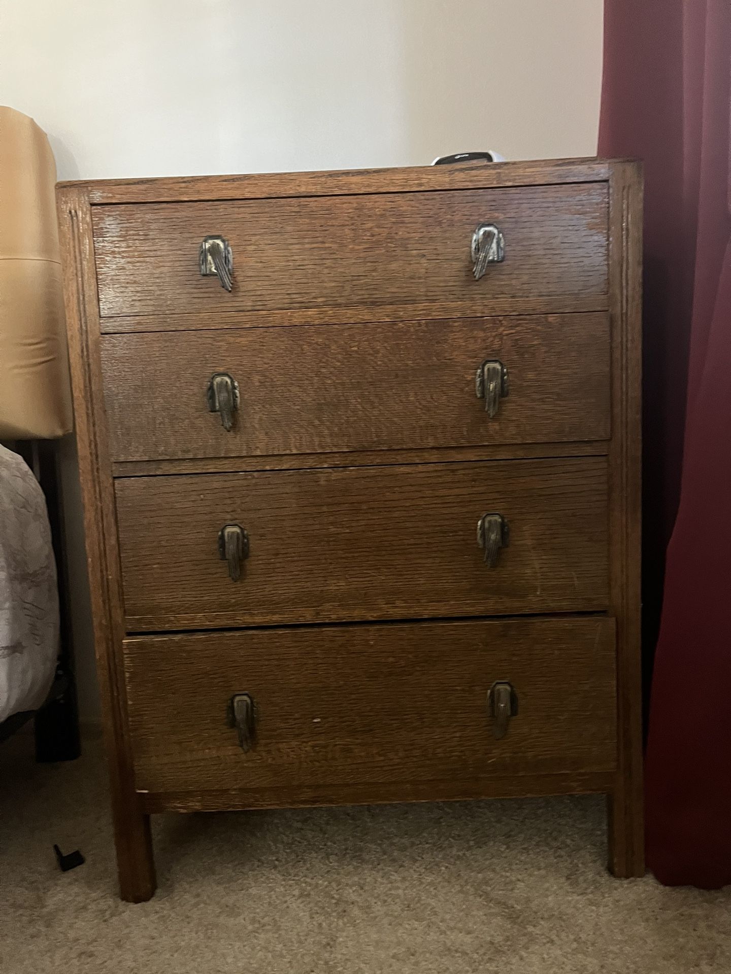 Antique Brown Wooden Dresser