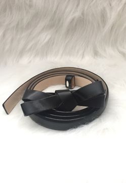 TALBOTS Skinny Black Belt, Large