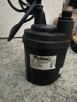 Flotec Water Pump NEED GONE