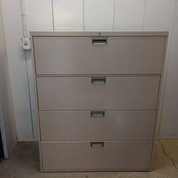 Metal File Cabinet With Key By Steelcase $ 140