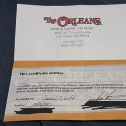 Vegas Trip For Any Day At The Orleans 