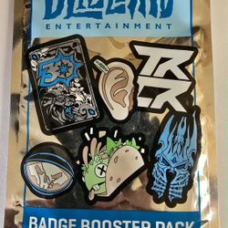 Rare Blizzard Blizzcon Series 5 Badge Booster Pack 3 Per Pack Brand New Sealed