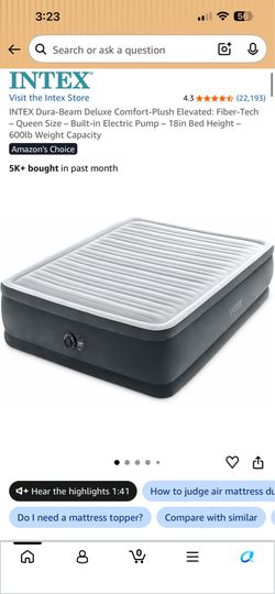 Queen Air Mattress with Pump