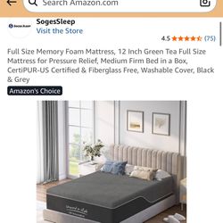 Full Size Memory Foam Mattress 