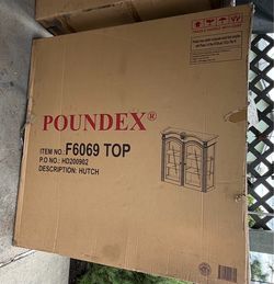 Poundex F6069 Hutch Top – New in Box