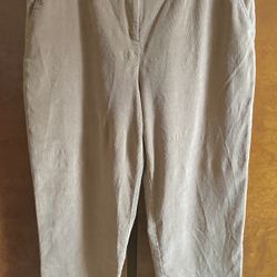 Briggs New York Tan Corduroy Pants Women’s Size 14 