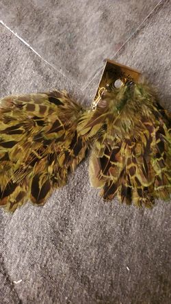 Feather earrings