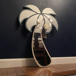 Vintage Palm Tree Wall Mirror