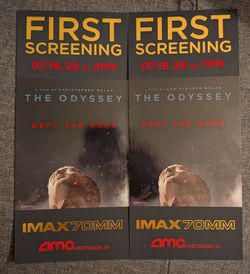 the Odyssey commemorative tickets IMAX 70mm AMC SF Metreon 16 First Screening