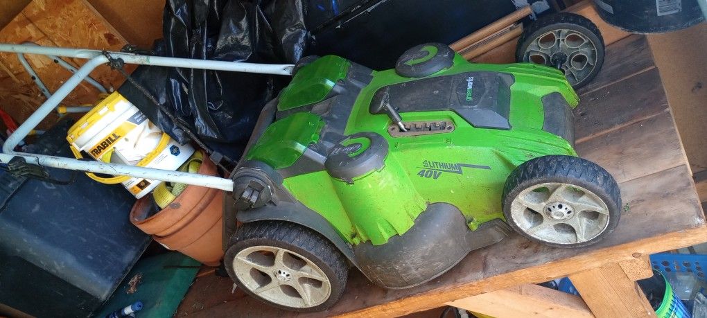 Free Doesn't Work 40 Volt o Battery Greenworks Frame Body