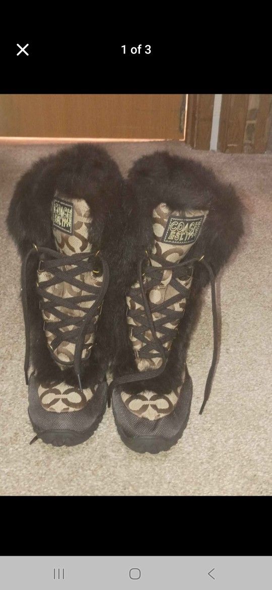 JENNIE Winter Coach Boots Size 8 1/2