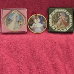 Vintage Mattel 1996 Barbie Hanging Ornaments