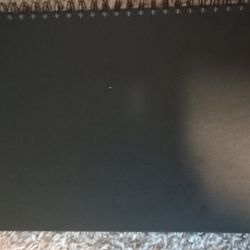 Black Spiral Sketchbook – 9x12” – 160 Pages – Smooth Texture – New