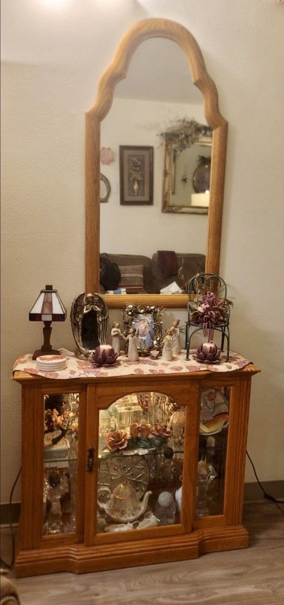 Display Cabinet & Mirror