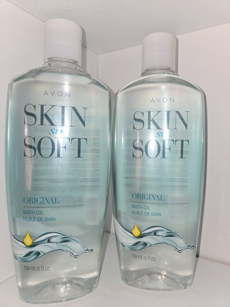 Avon Skin So Soft Original Scent Bath Oil Set