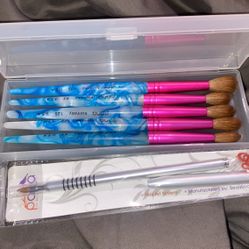 5 PANA BRUSHES +nail art brushes