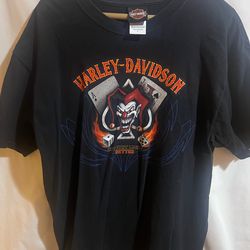 Harley Davidson Motorcycles Las Vegas Jester T-Shirt Size Large Used Good Condition $40 Meet Up In Irving @dfwgoods