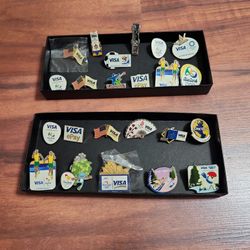 Collectable Olympic Visa Pins (23)
