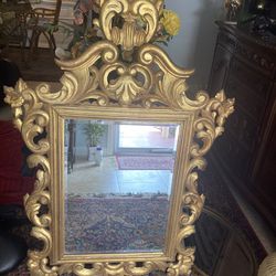 Baroque Hand Carved Vintage Mirror