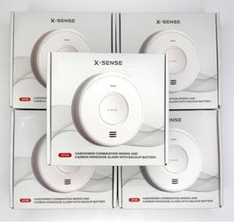 5 Pack X-Sense XP06 Smoke & CO Detector Hardwired Alarm 10-Year Sensor | New