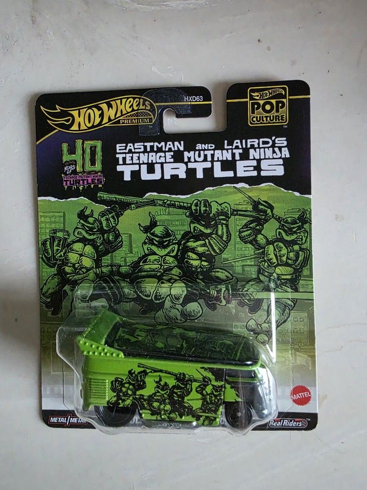 Hot Wheels Drag Bus Ninja Turtles 40th Anniversary