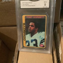 2010 Topps Chrome Tony Dorset 1978 Rookie Reprint Mint 9