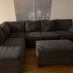 Dark grey couch