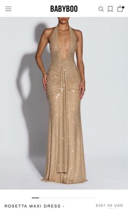 BabyBoo Gold Maxi Dress