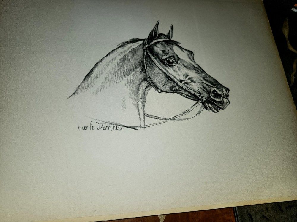 Rare! Carle Vernet Portfolio Of Equestrian Lithographs 1948