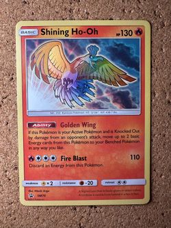 Shining Ho-Oh #SM70 Black Star PROMO Holo Foil Pokemon English Card