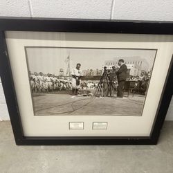1939 Lou Gehrig (Gherig) New York Yankees Large Framed Photo