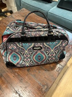 Kathy Van Zeeland Weekender Luggage Rolling Carry On Duffle Bag