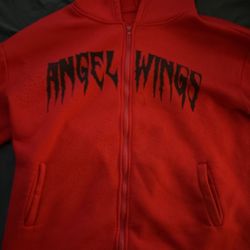 Angle wing zip up jacket Size L Cash App Only