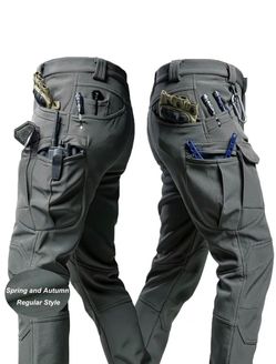 New Mens Tactical Cargo Multi Pocket Pants