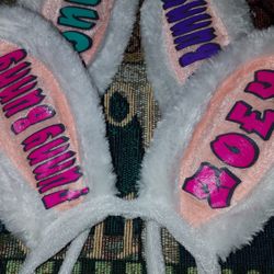 Personalized Kid Easter Ears And Baskets