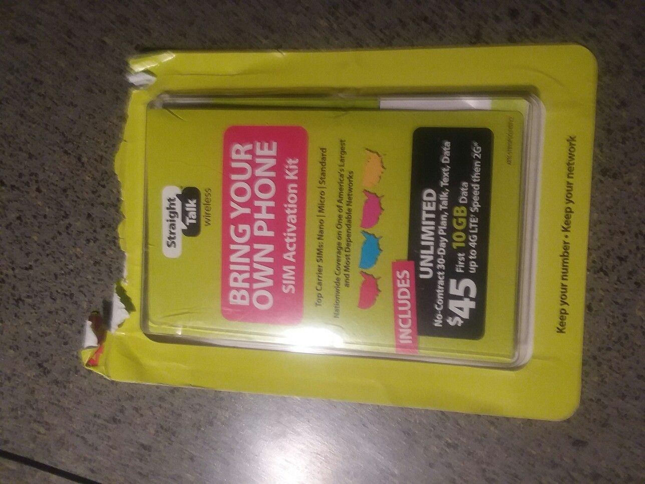 Inactivated Straight Talk Wirelss Phone Plan, Unrefundale at Walmart so I'm trying to sell it, Comes with original receipt $20
