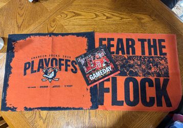 Anaheim Ducks v Golden Knights May 8 2026 Playoffs Rally Towels Game 3 Set of 2