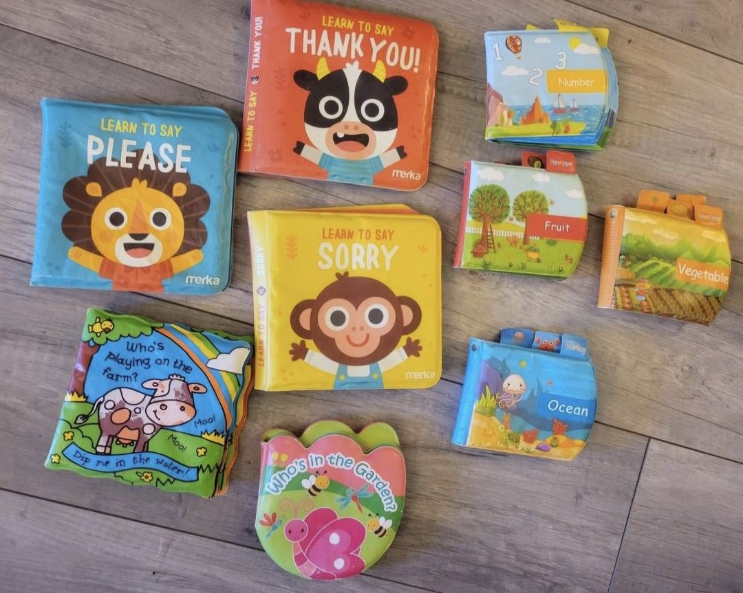Huge Lot of Baby/Toddler Bath Books