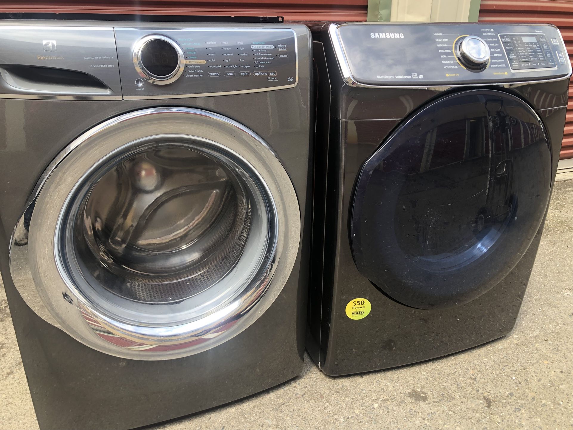 Stainless Steel Front Load And Stackable Washer And Dryer Set DELIVERY