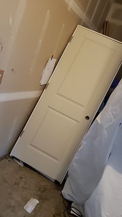 Interior door with jam