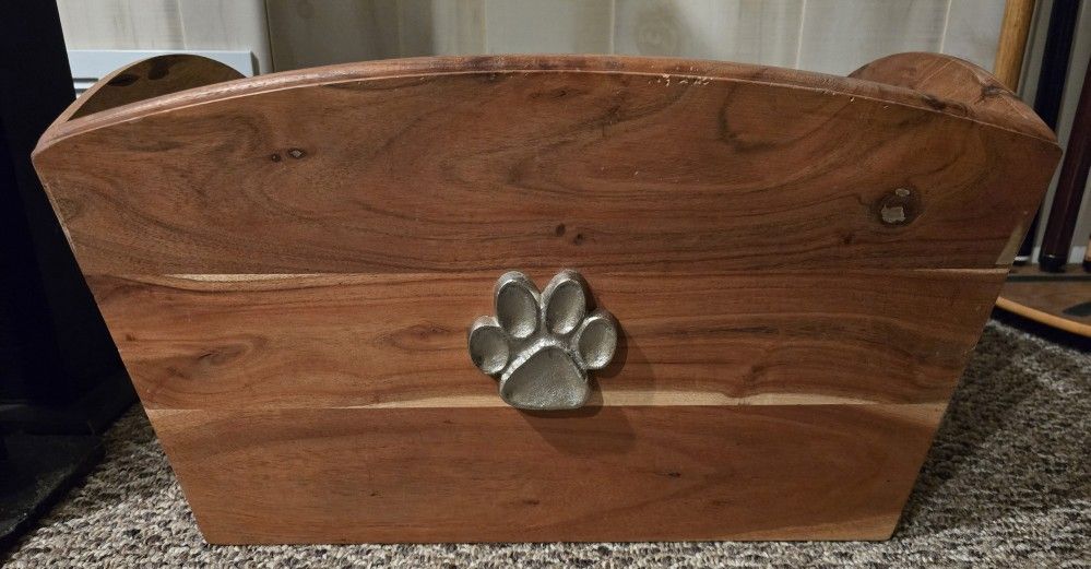 Wooden Dog Toy Box