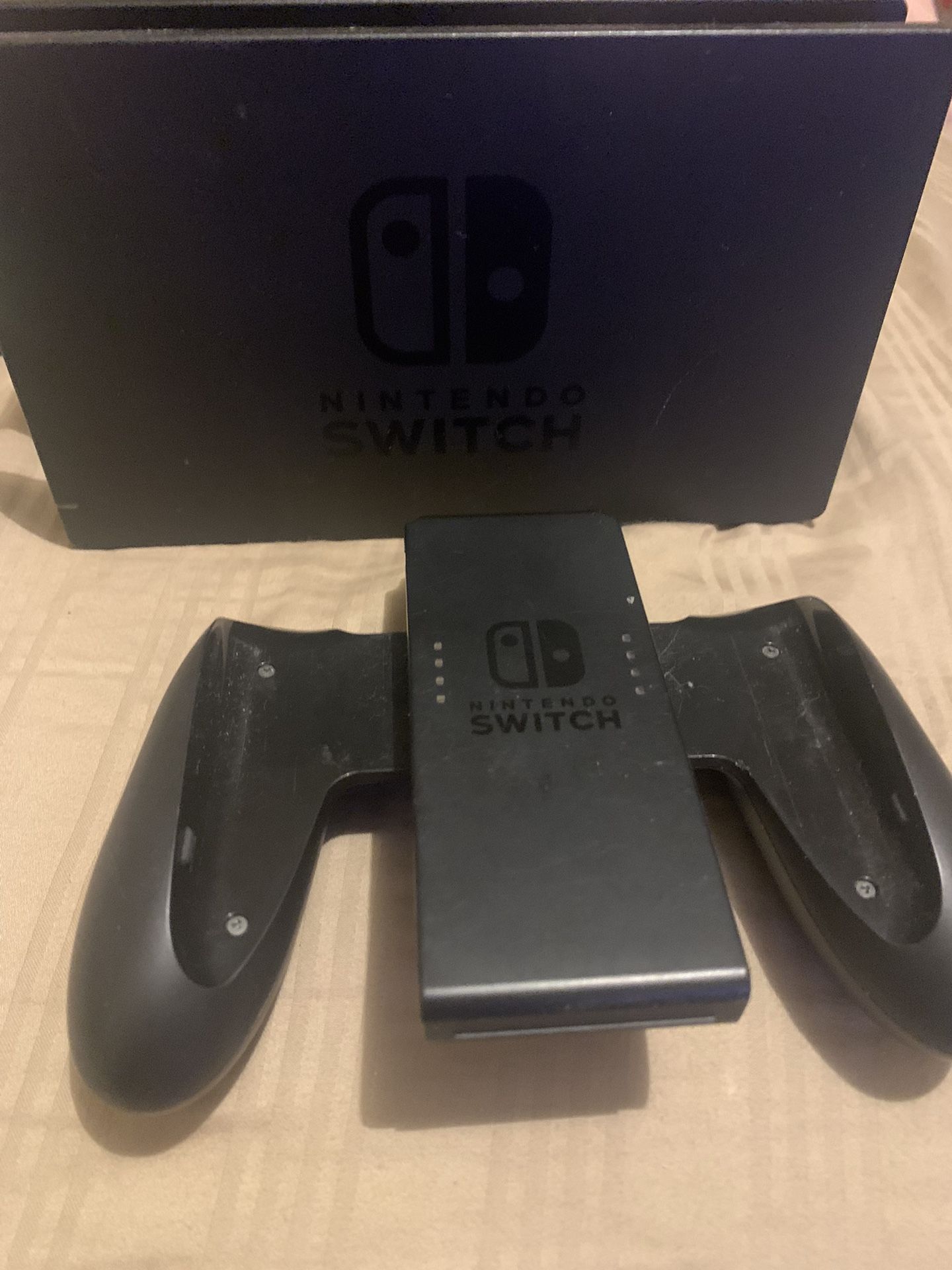 Nintendo Switch With TLOZ Totk And Accessories