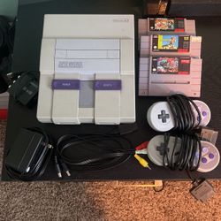 Snes System With Games 