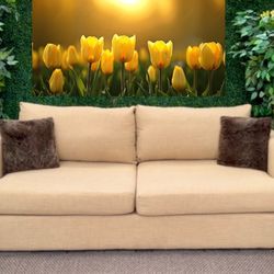 Free Delivery 🚚 Used Fusion Furniture Dark Beige Couch