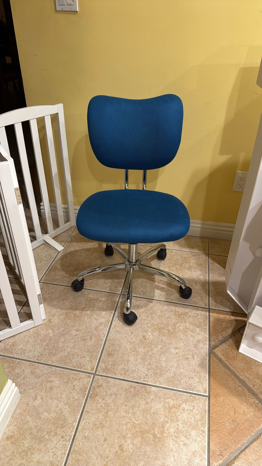 Office Desk Chair Blue Swivel