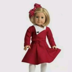 American Girl Kit HOLIDAY OUTFIT dress shoes hairbow complete Christmas NO  Doll. In order to provide economical shipping box will be flattened. for  Sale in Queens, NY - OfferUp