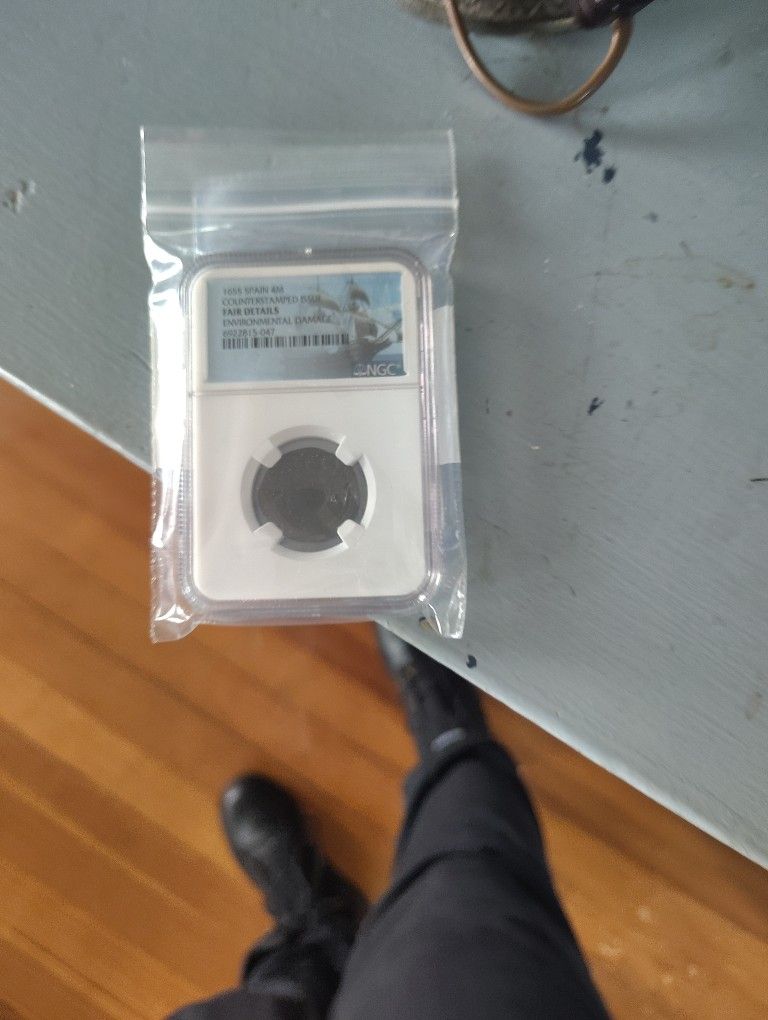 pirate Coin 1655 sealed ngc graded