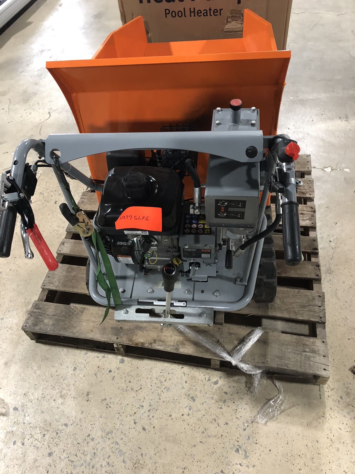 YARDMAX YD8105 Track Barrow with Hydraulic Assist, 1100 lb for Sale in