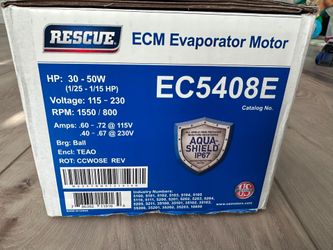 U.S. MOTORS RESCUE ECM Walk-In Refrigeration Evaporator Motor (EC5408E)